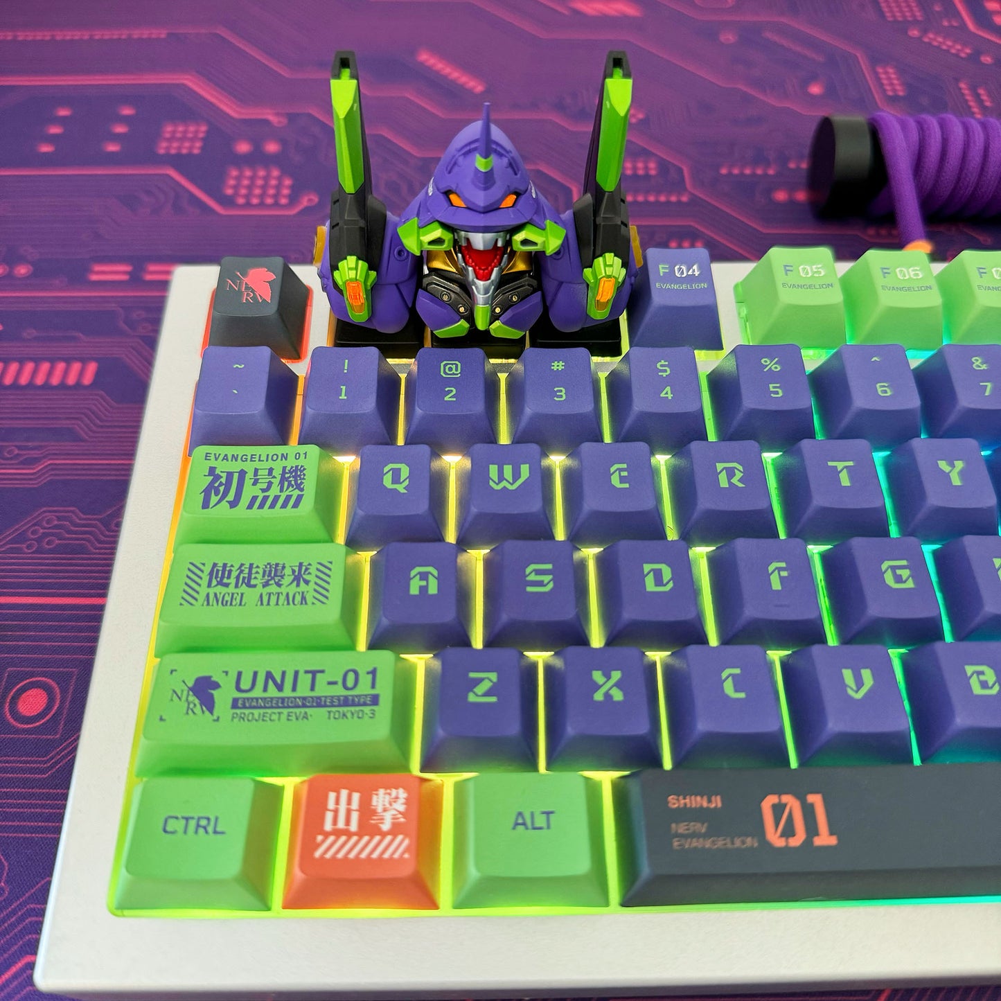 Eva Unit-01 Artisan Keycap