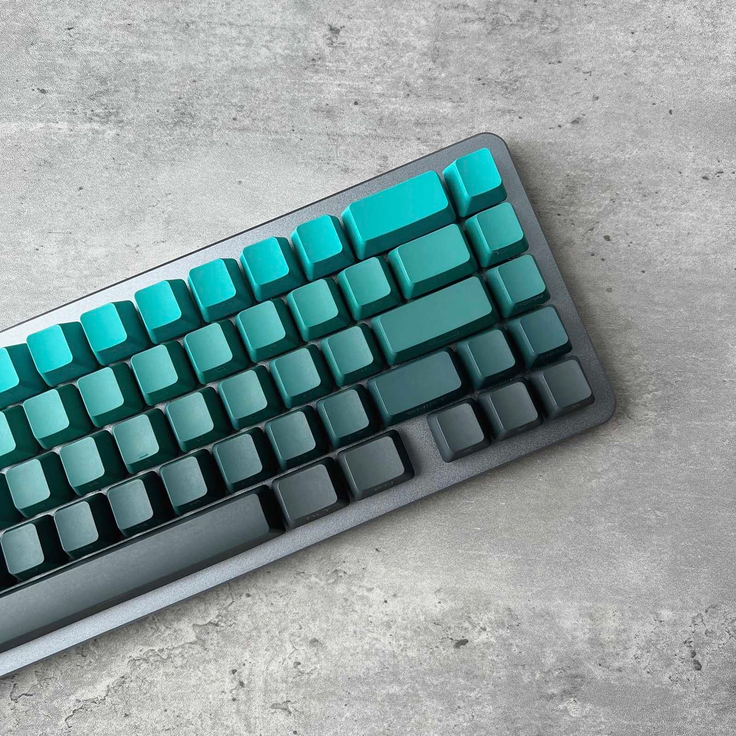 Gradient Green Side-Printed Keycap Set