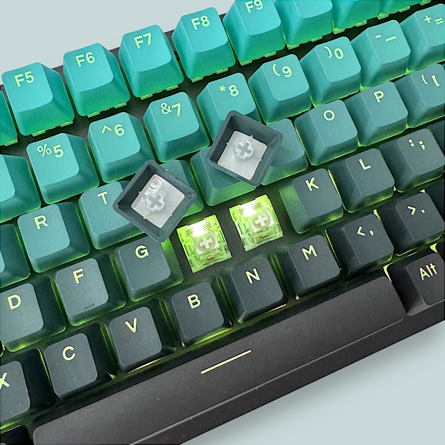 Gradient Green Keycap Set