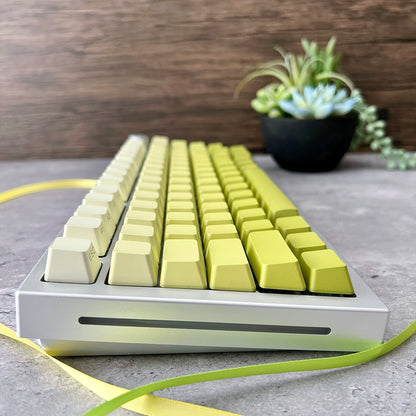 Gradient Yellow Side-Printed Keycap Set