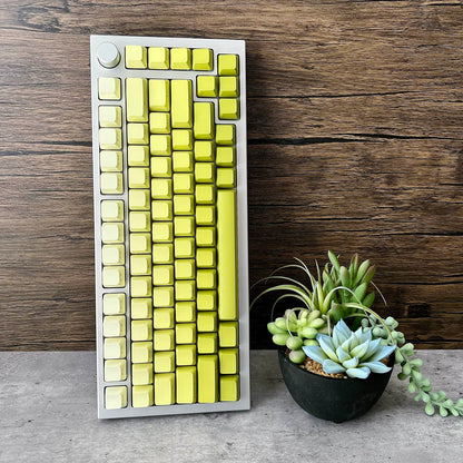 Gradient Yellow Side-Printed Keycap Set