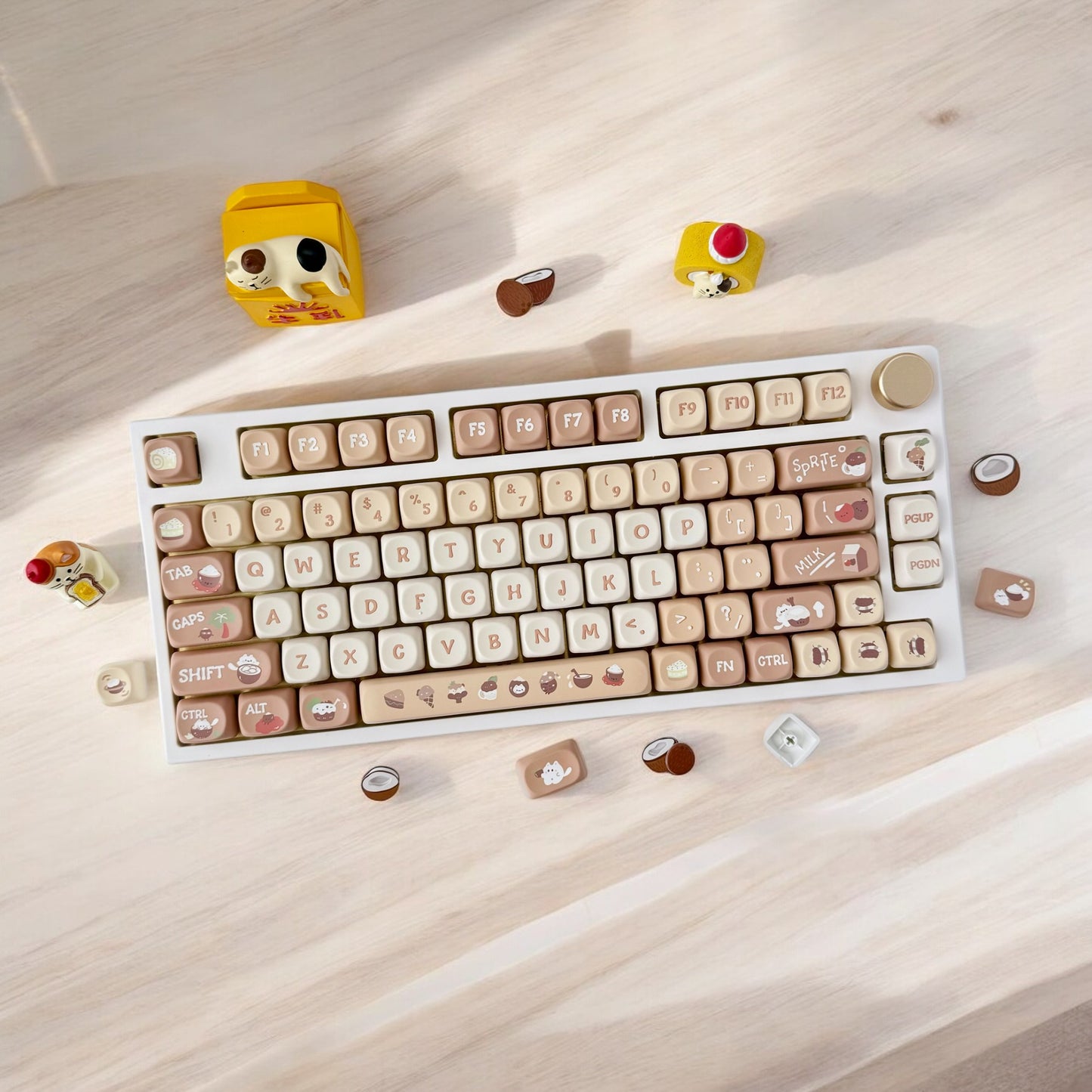 Coconut Milk Keycap Set