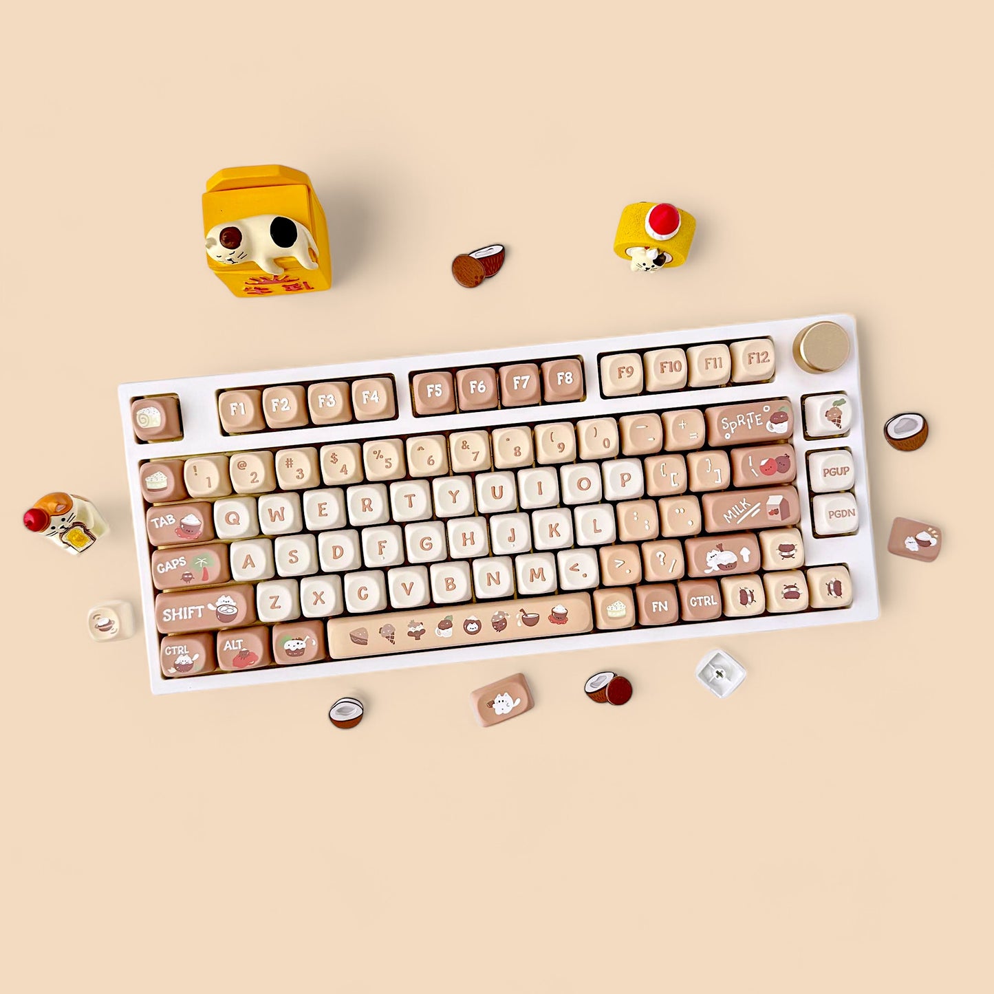 Coconut Milk Keycap Set