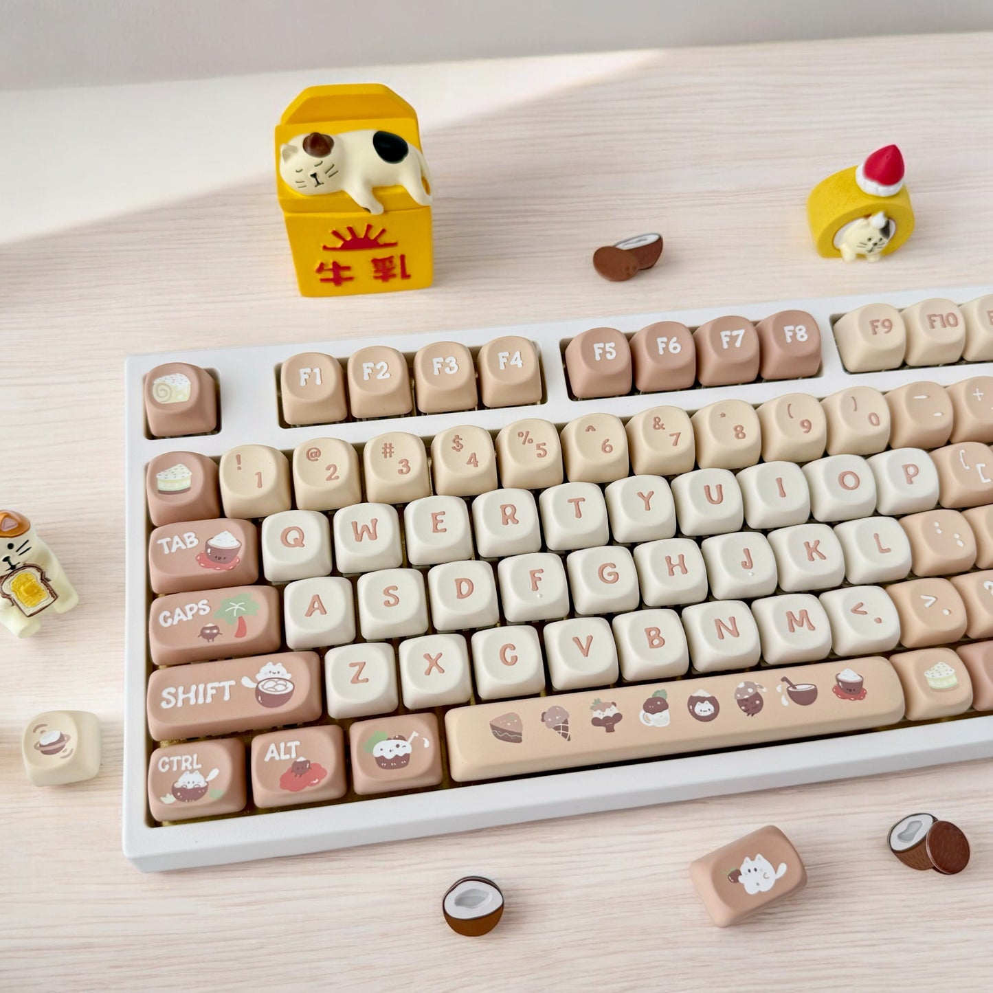 Coconut Milk Keycap Set