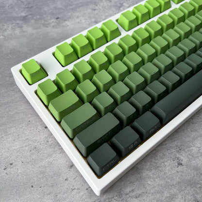 Gradient Matcha Side-Printed Keycap Set