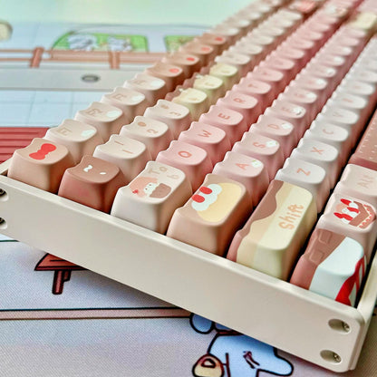 Chocolate Strawberry Keycap Set