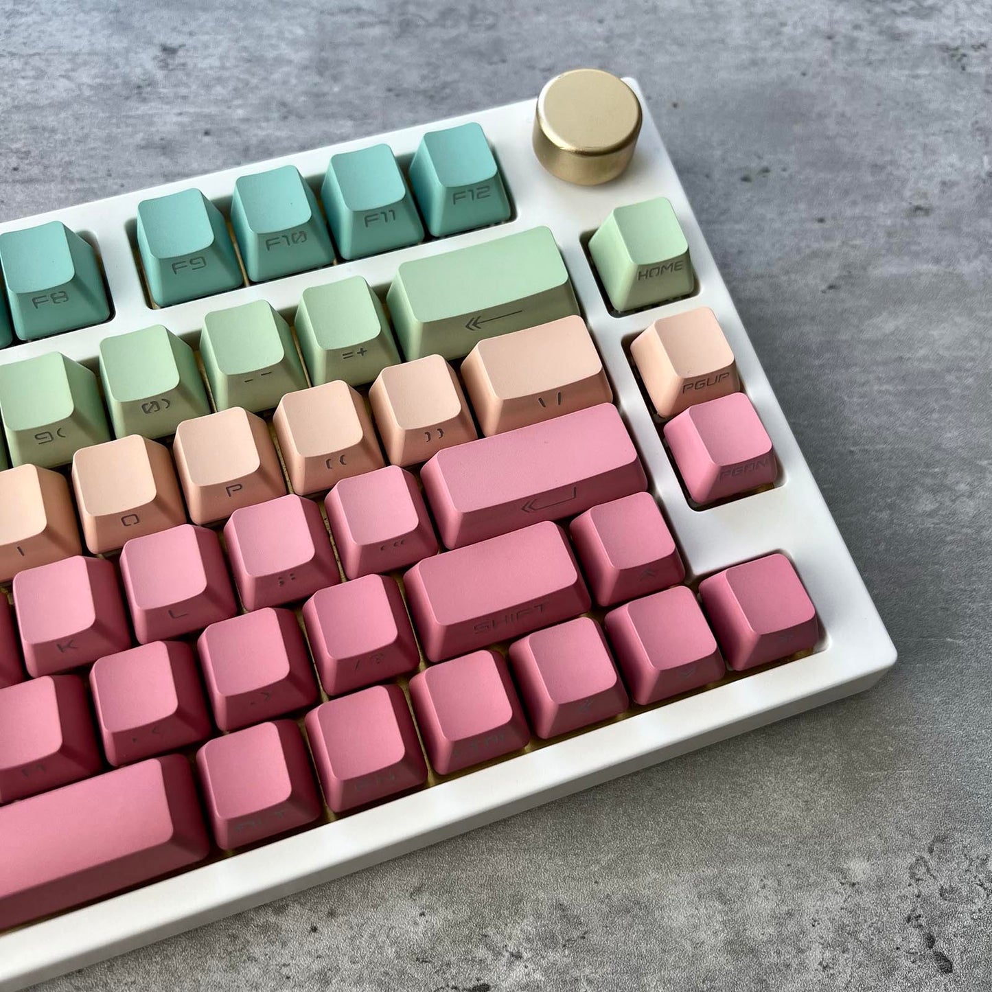 Gradient Pastel Side-Printed Keycap Set