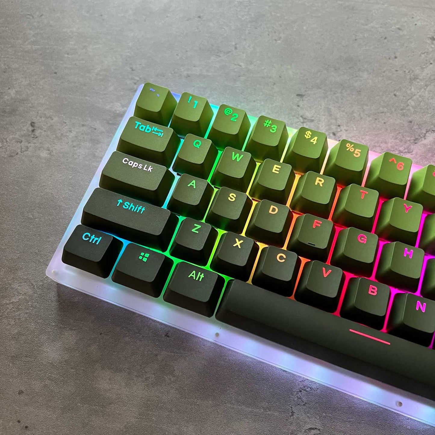 Gradient Matcha Keycap Set