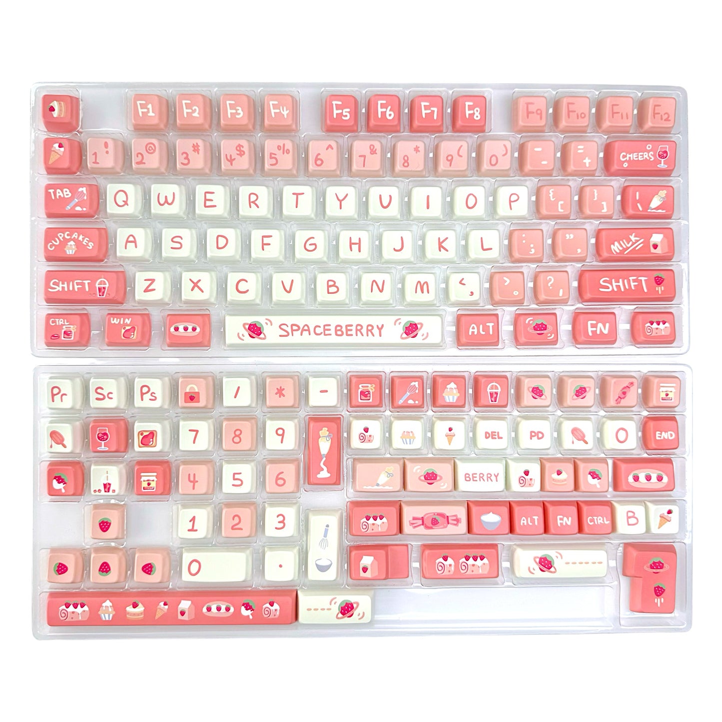 Sweet Strawberry Keycap Set