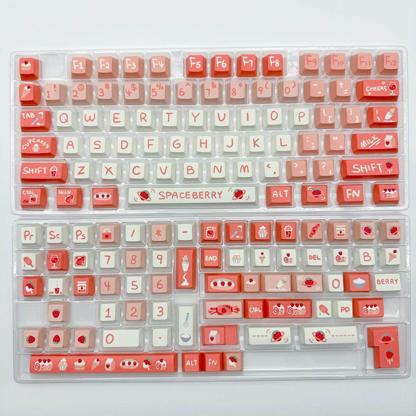 Sweet Strawberry Keycap Set