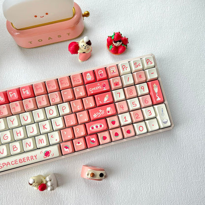 Sweet Strawberry Keycap Set