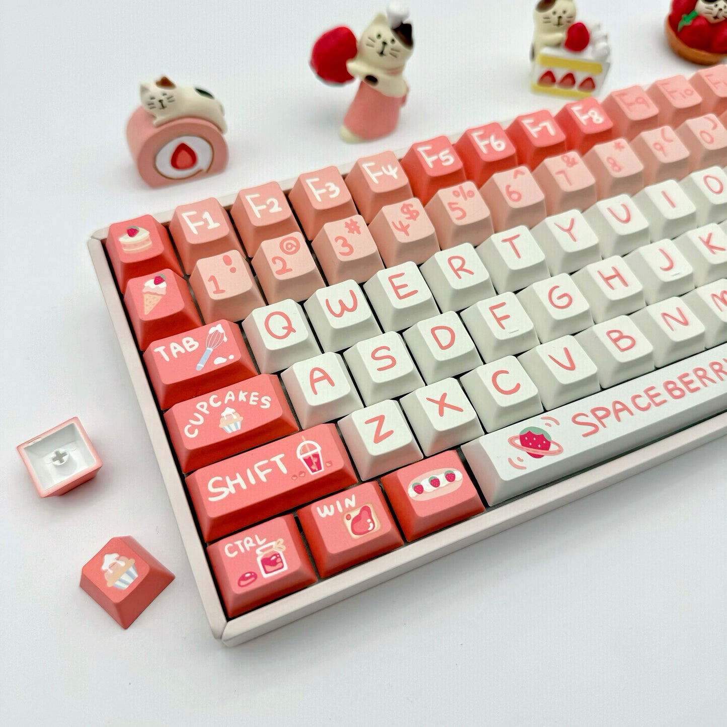 Sweet Strawberry Keycap Set