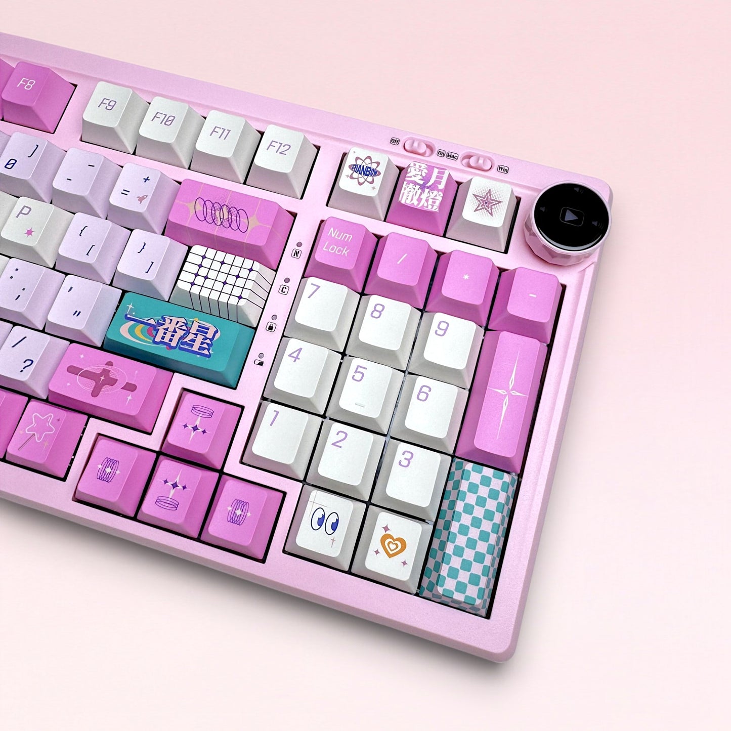 Luna Wave Pink Keycap Set