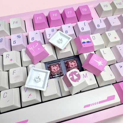 Luna Wave Pink Keycap Set