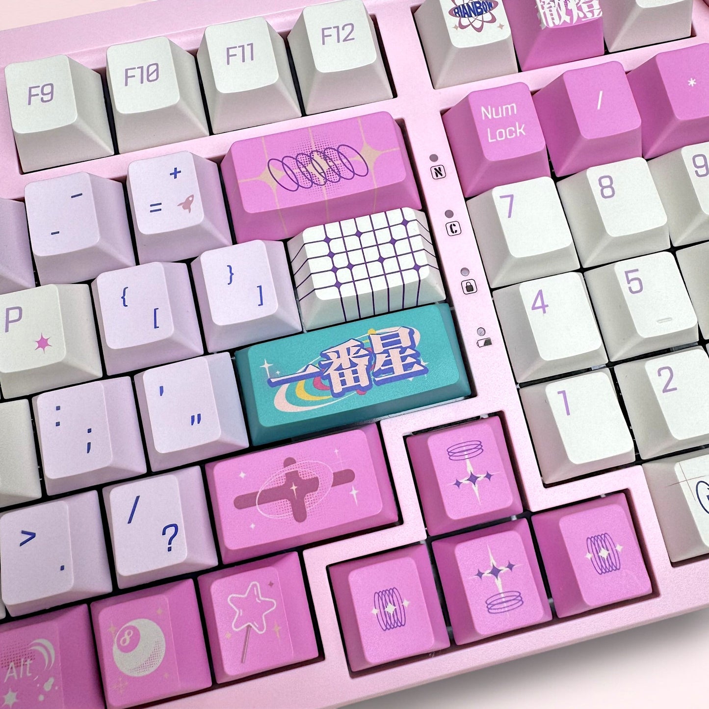 Luna Wave Pink Keycap Set