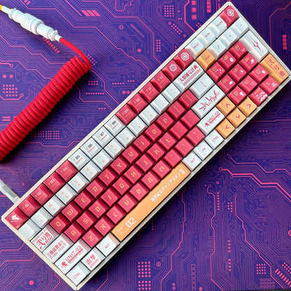 Eva Unit-02 Keycap Set