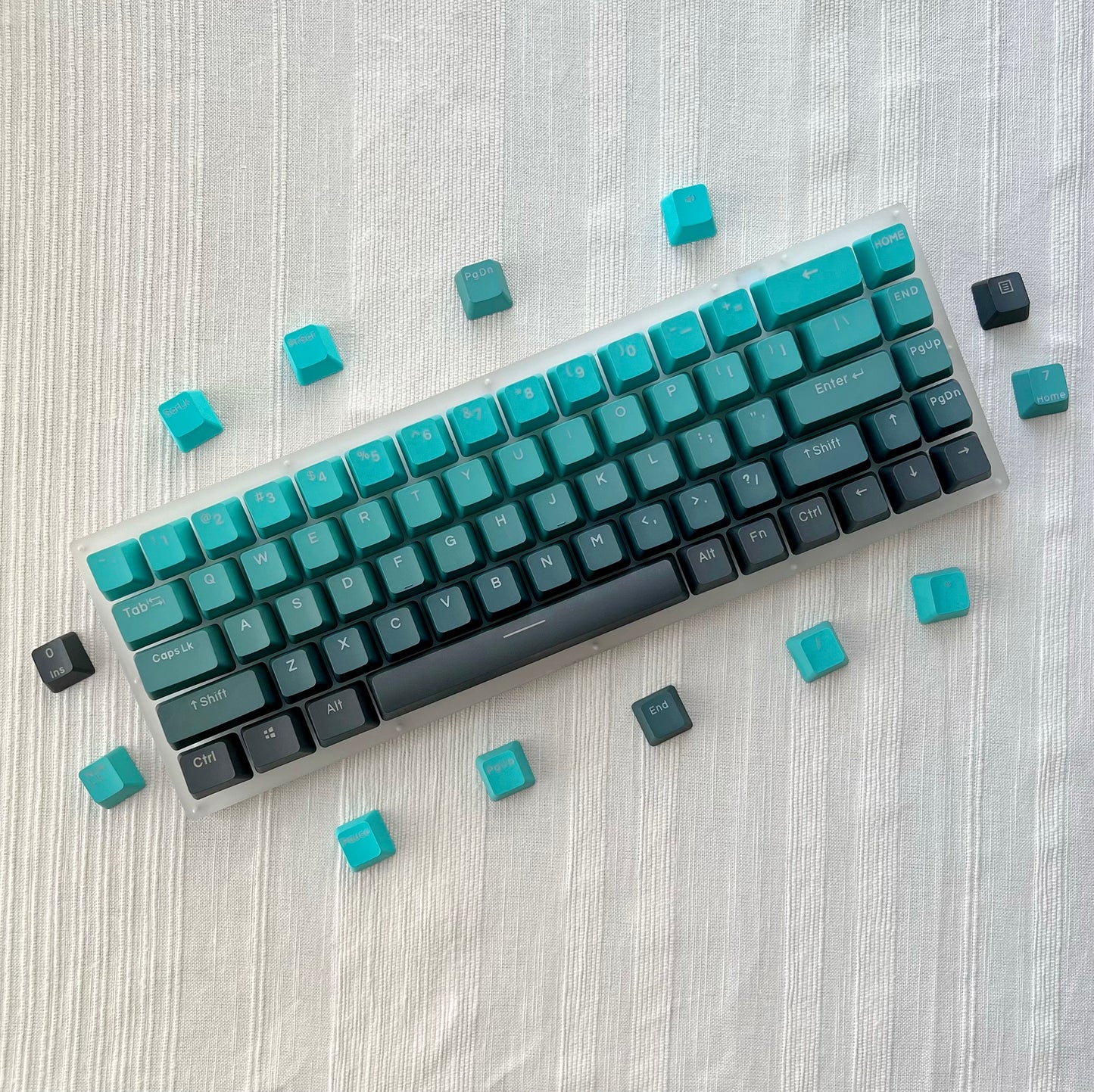 Gradient Green Keycap Set