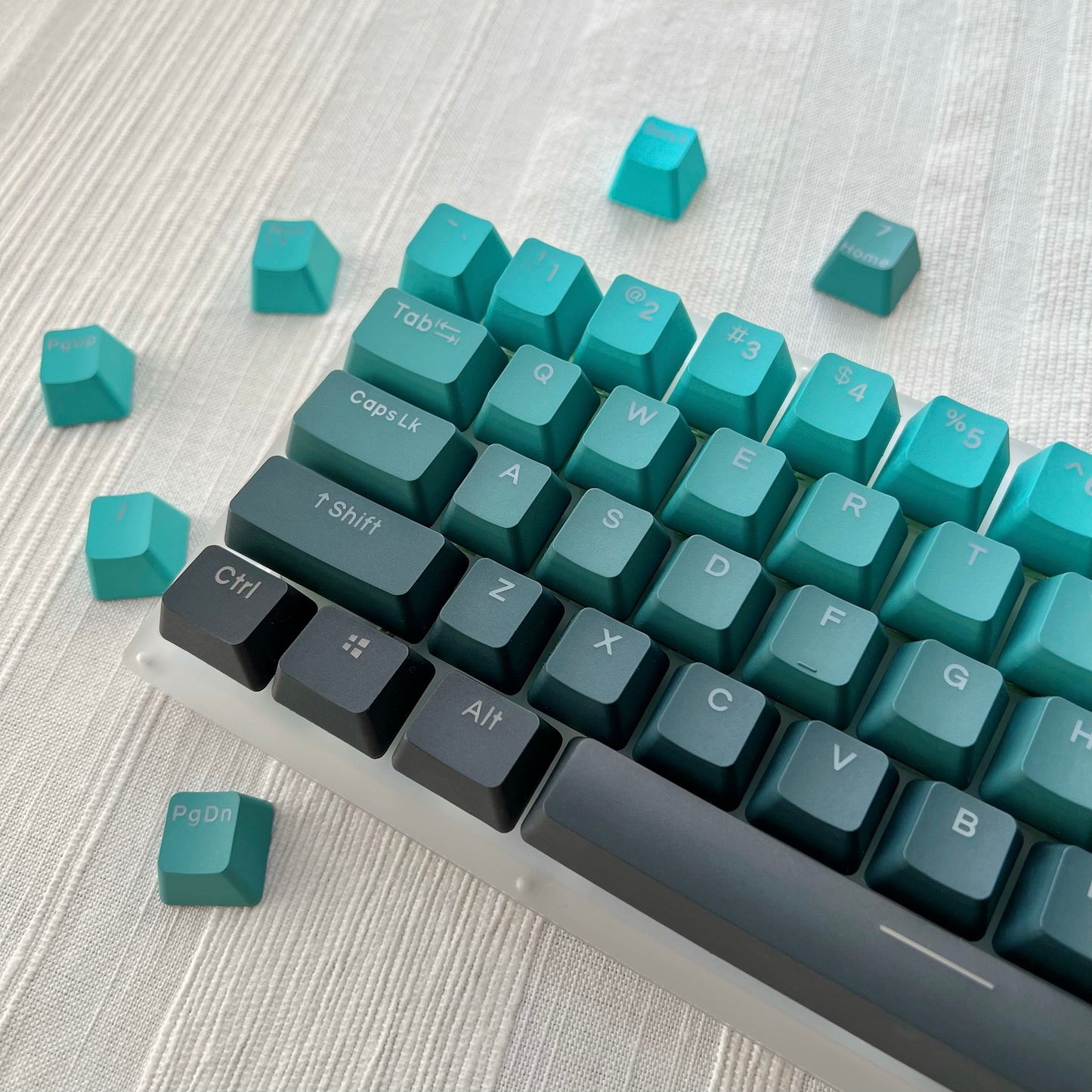 Gradient Green Keycap Set