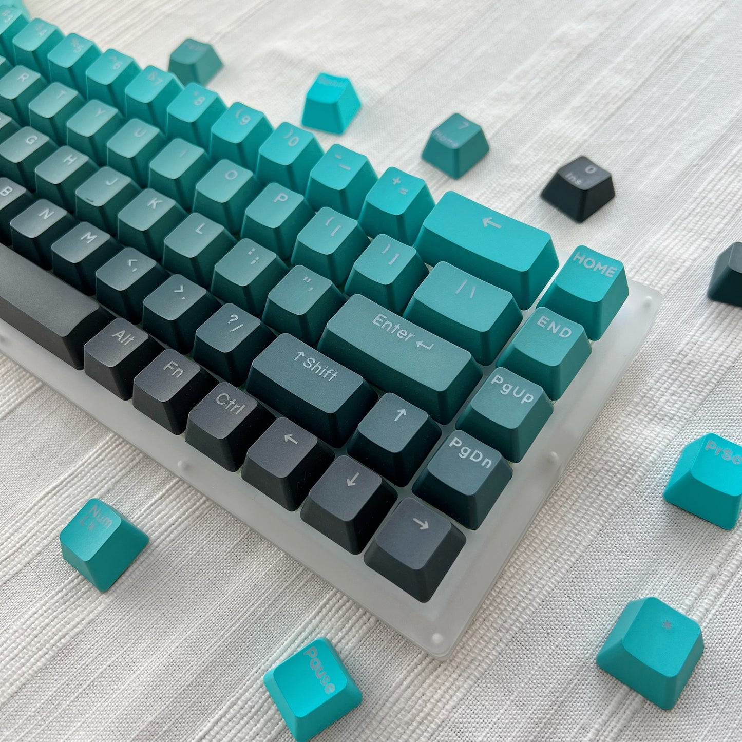 Gradient Green Keycap Set