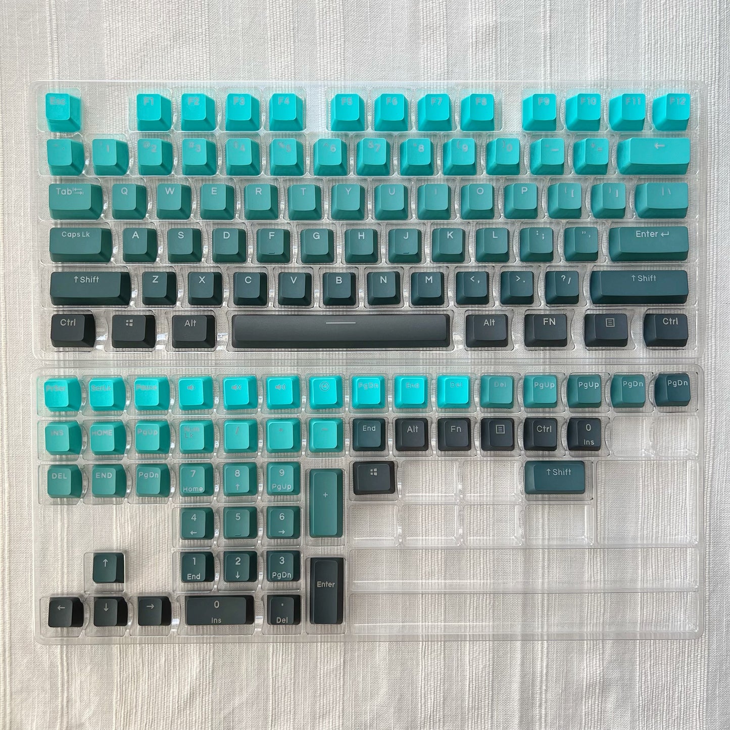 Gradient Green Keycap Set