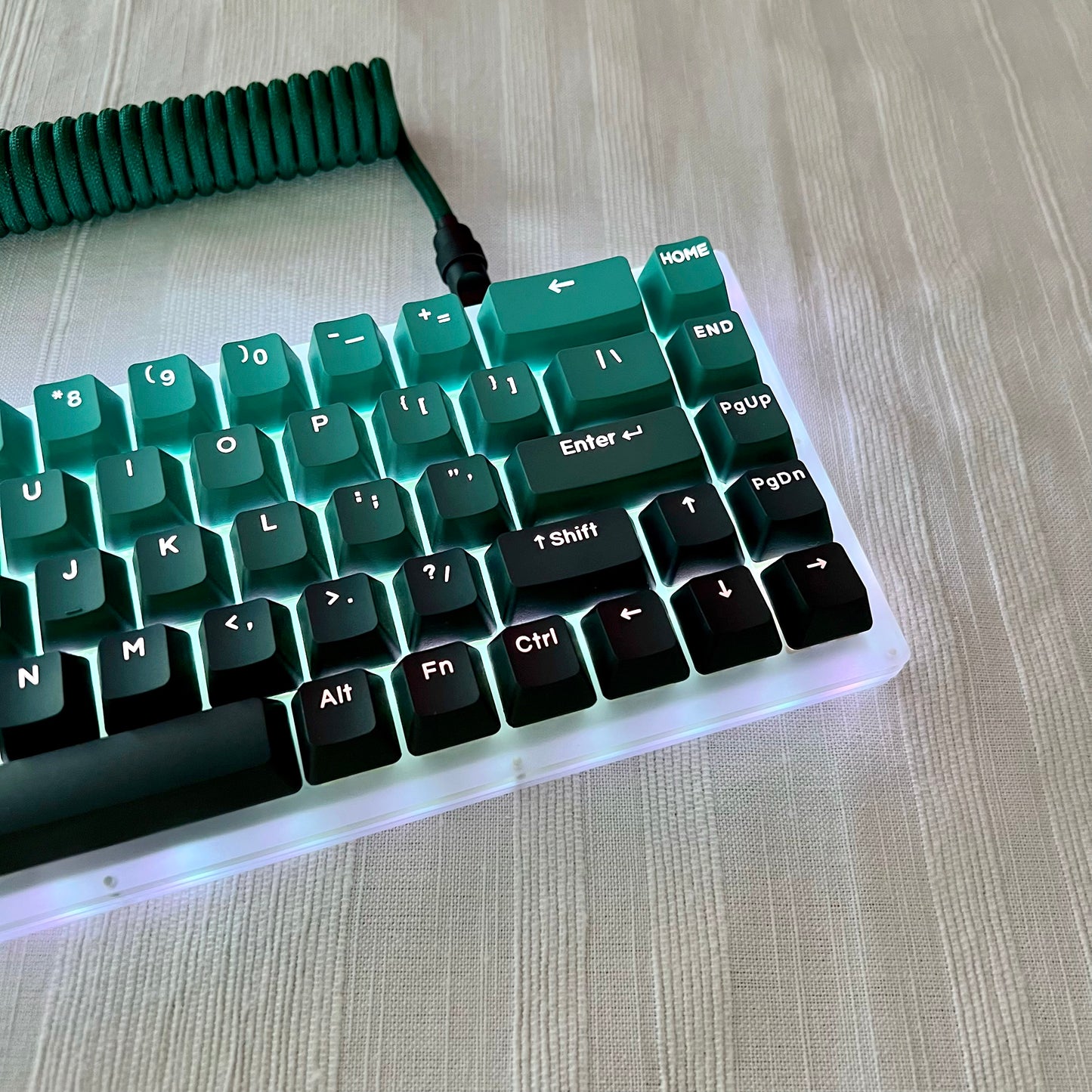 Gradient Green Keycap Set