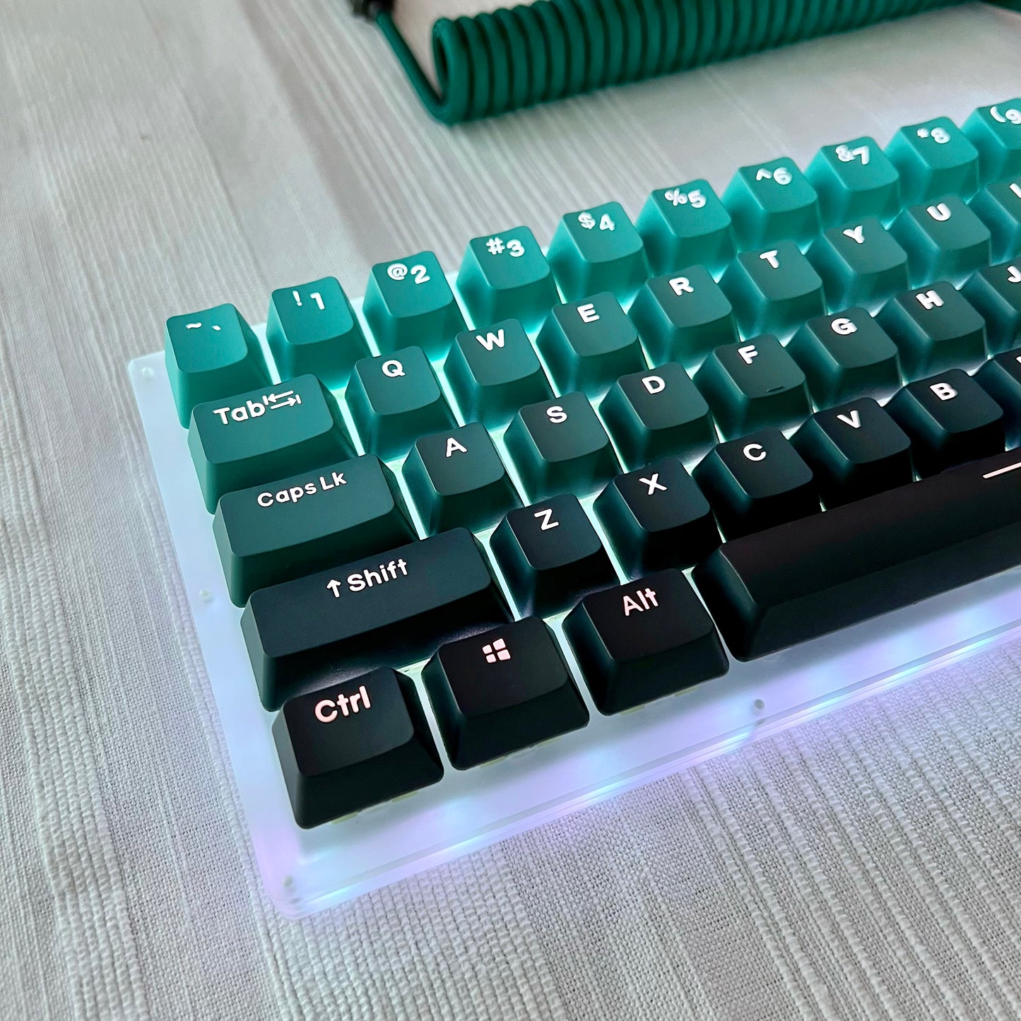 Gradient Green Keycap Set