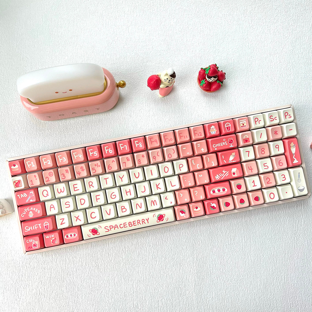 Sweet Strawberry Keycap Set