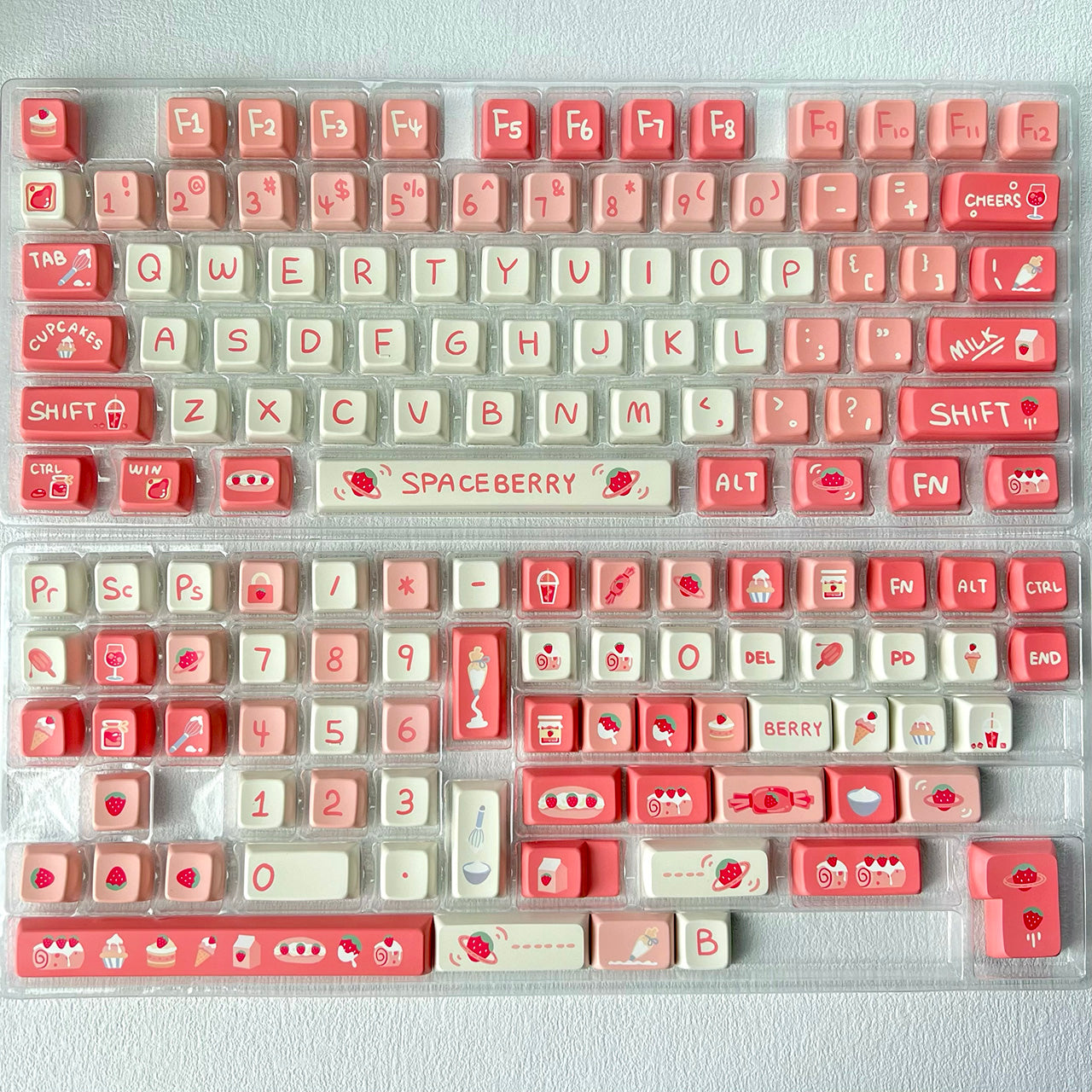 Sweet Strawberry Keycap Set