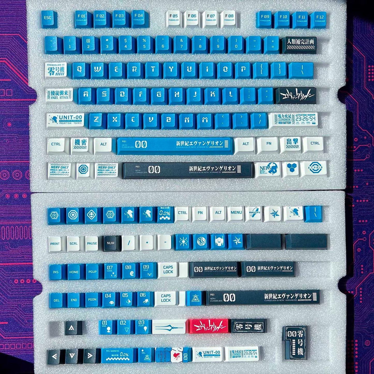 Eva Unit-00 Keycap Set