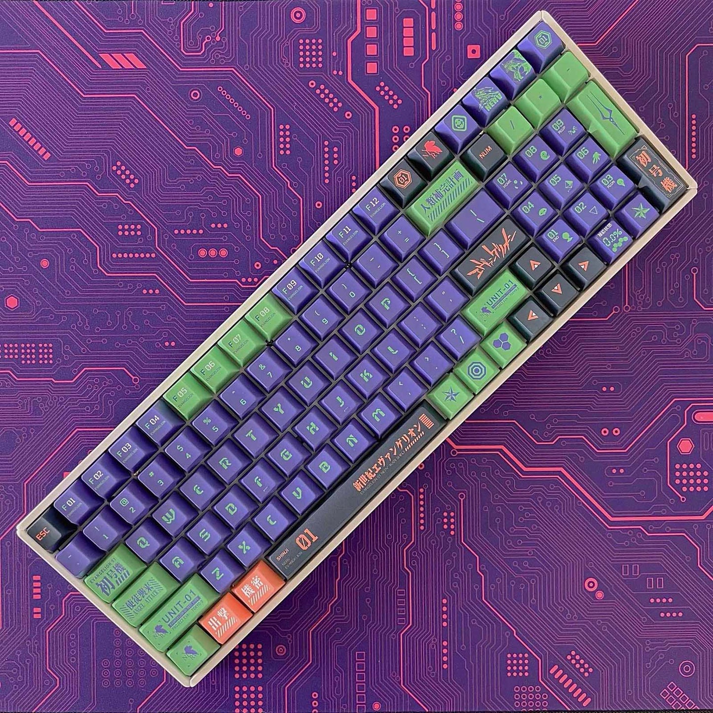 Eva Unit-01 Keycap Set