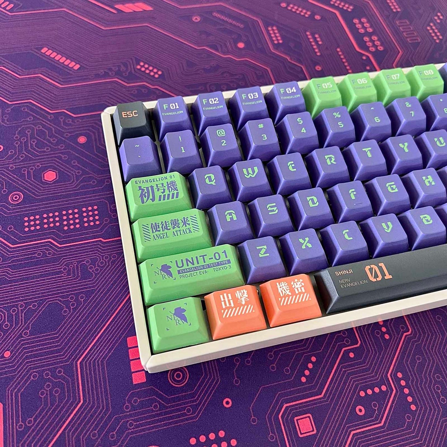 Eva Unit-01 Keycap Set