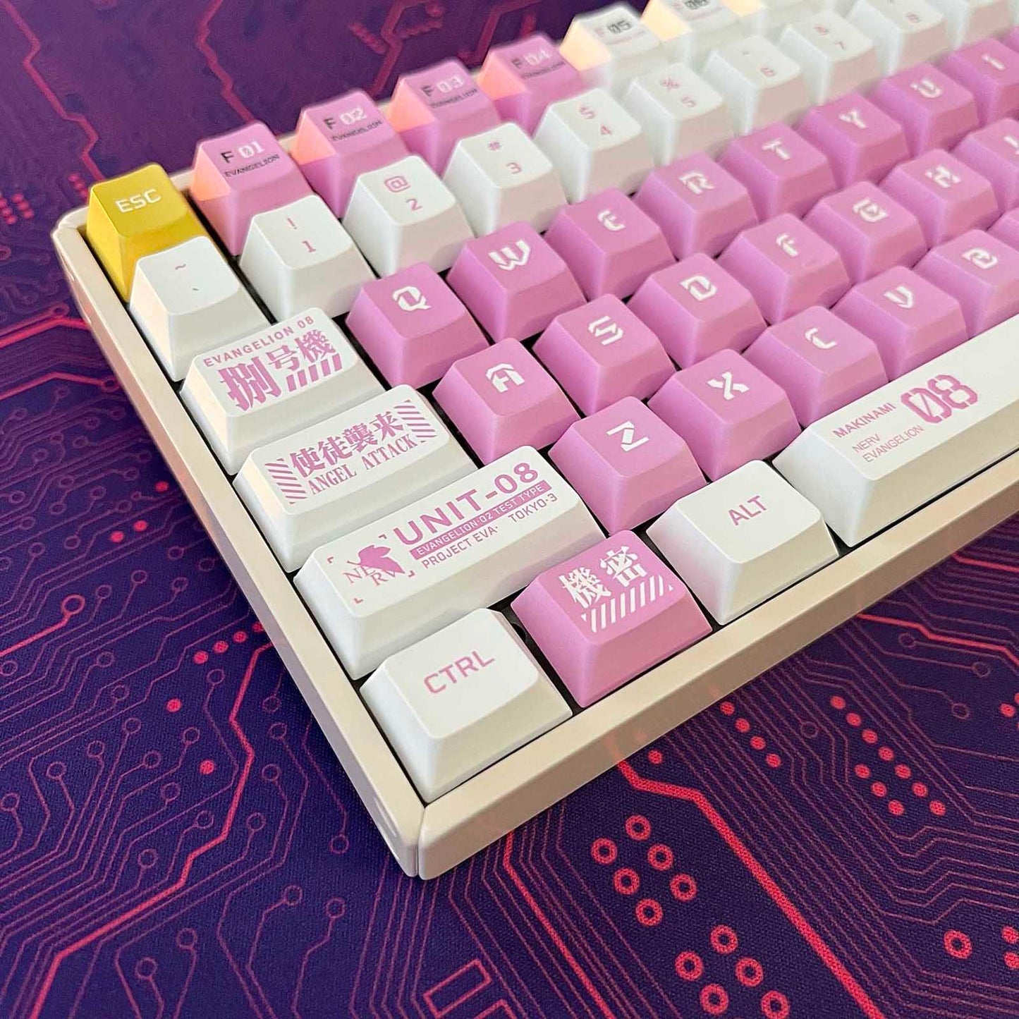 Eva Unit-08 Keycap Set