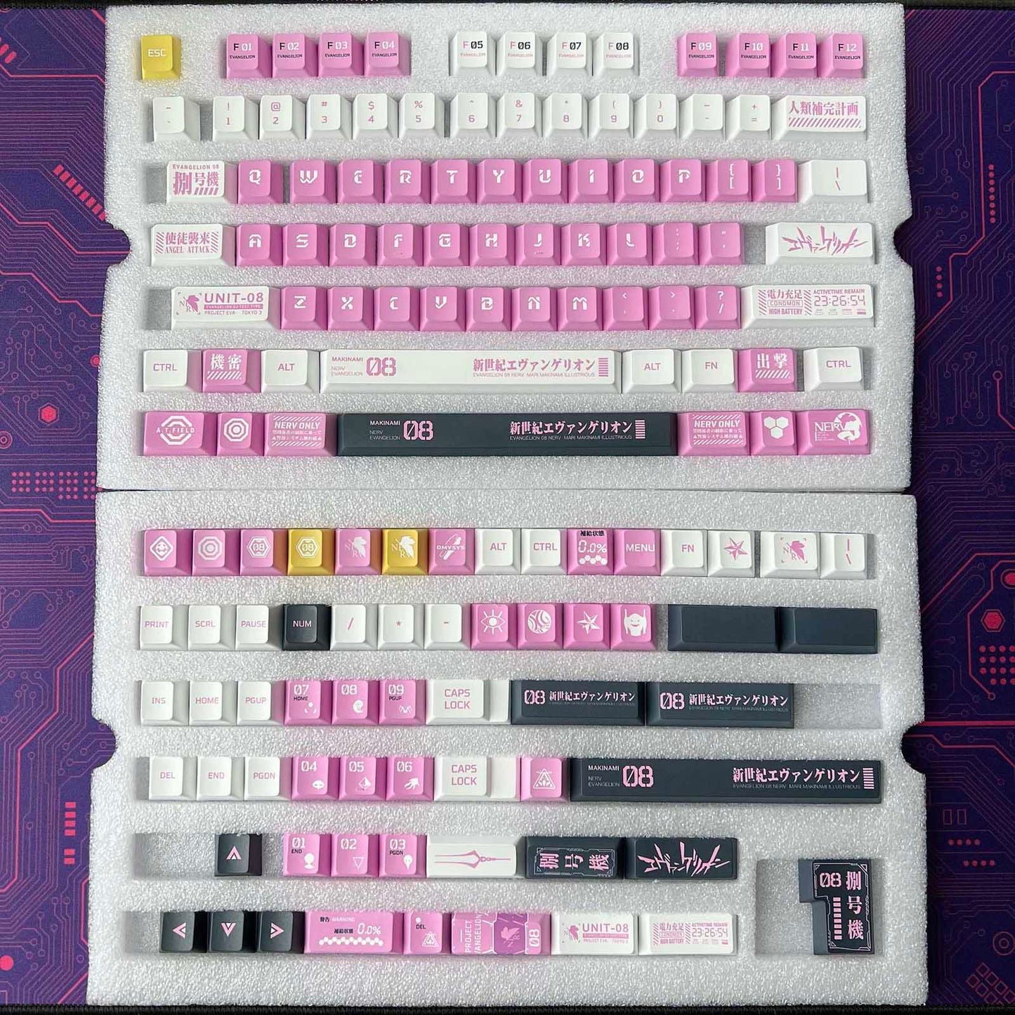 Eva Unit-08 Keycap Set