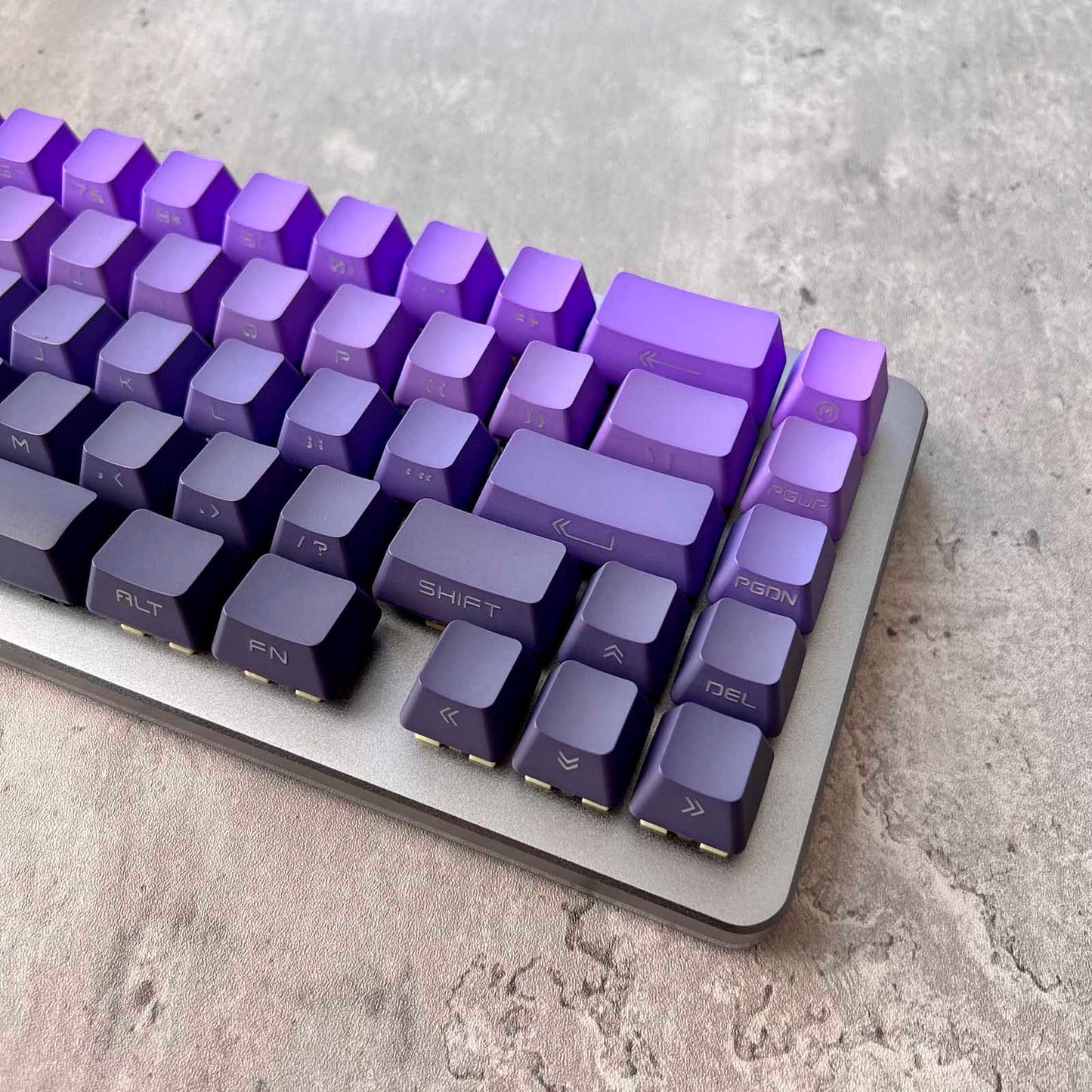 Gradient Purple Side-Printed Keycap Set