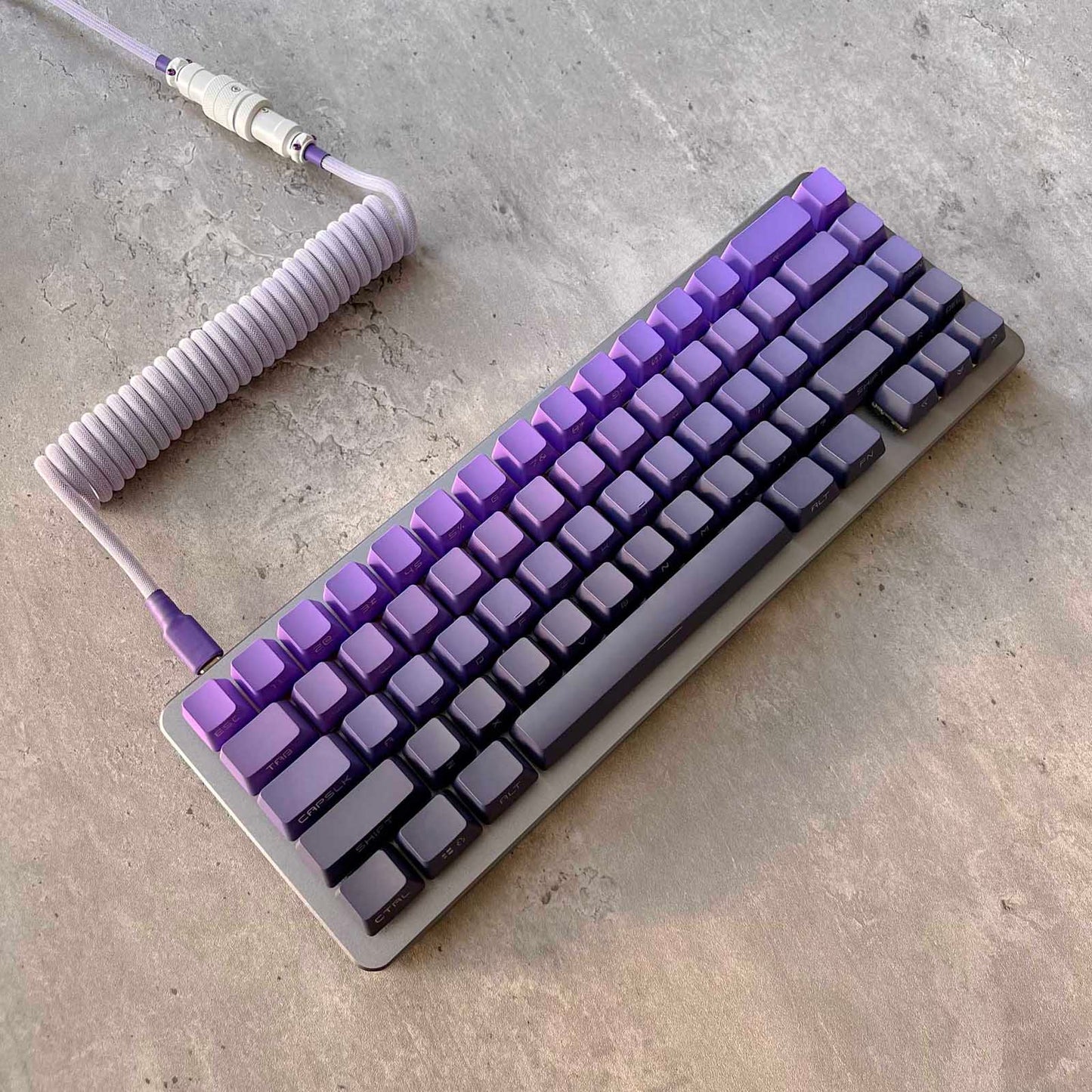 Gradient Purple Side-Printed Keycap Set